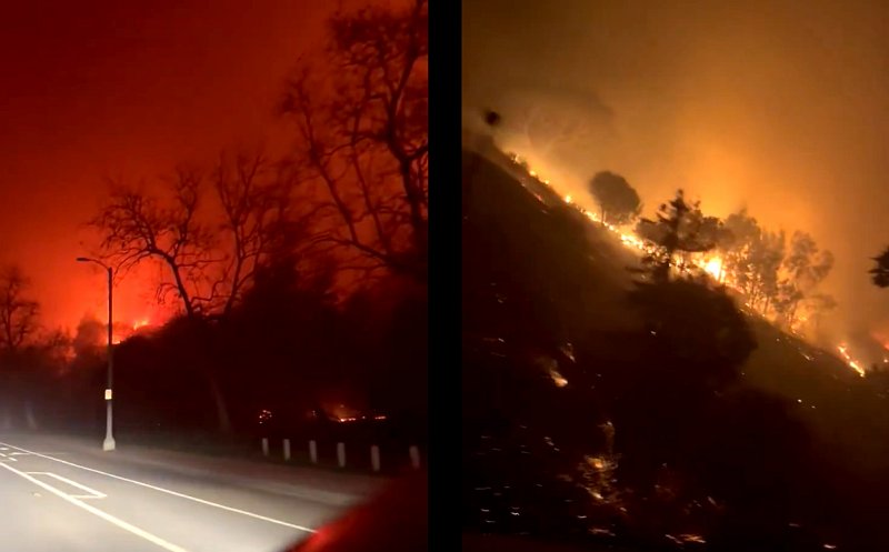 30.000 de oameni, evacuați din cauza unui INCENDIU devastator în Los Aangeles! Vilele celebrităţilor, în calea focului