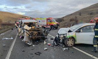 ACCIDENT cu 3 maşini pe centura Vâlcele-Apahida / Victime cu TRAUMATISME ale impactului, 4 adulți și 2 minori