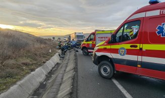 ACCIDENT cu 3 maşini pe centura Vâlcele-Apahida / Victime cu TRAUMATISME ale impactului, 4 adulți și 2 minori