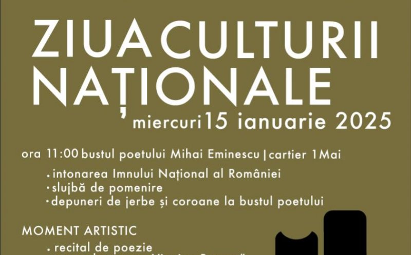 Cum va fi marcată Ziua Culturii Naționale la Dej