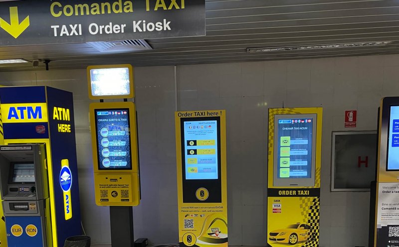 Automate pentru taxi la aeroportul Cluj. Așteptare GRATIS pentru preluare în Park and Ride