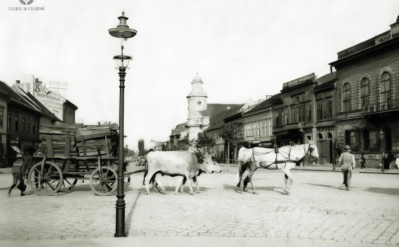 Vechiul Cluj: Mátyás király-tér, 1905
