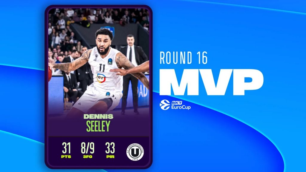 D.J. Seeley, MVP-ul etapei cu numărul 16 din EuroCup