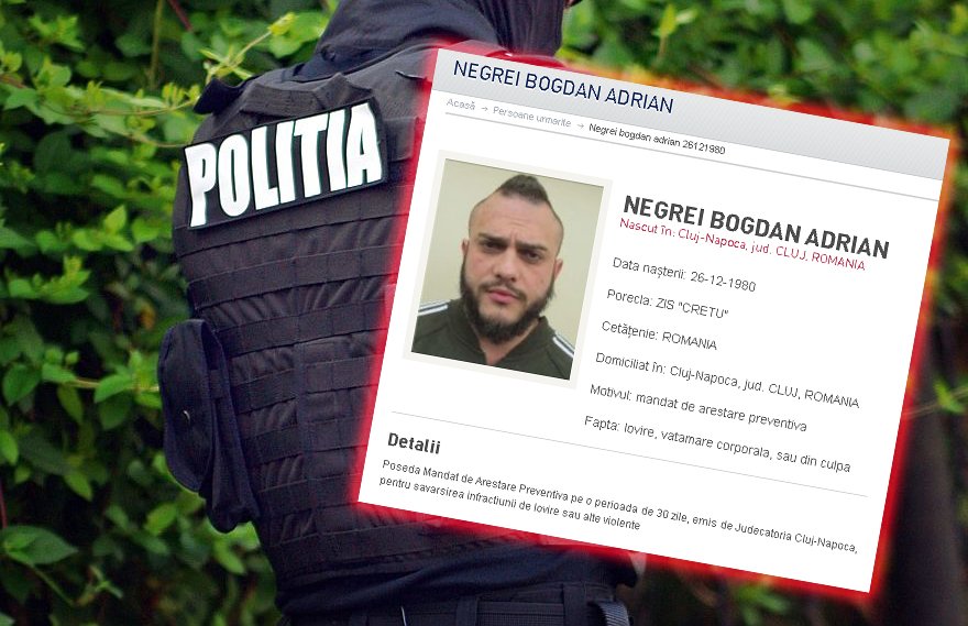 Interlopul clujean zis "Creţu", dat în urmărire generală / În 2010 a dat foc unei prostituate la Viena