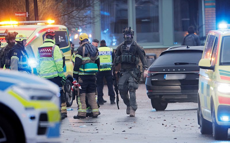 Cel puțin 10 morți și un număr mare de răniți în "cel mai grav" ATAC ARMAT ÎN MASĂ din istoria Suediei