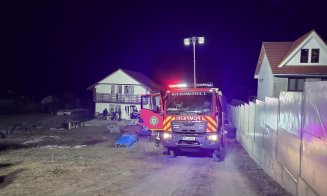 Incendiu la o casă într-o comună din Cluj. Pompierii au intervenit de urgență