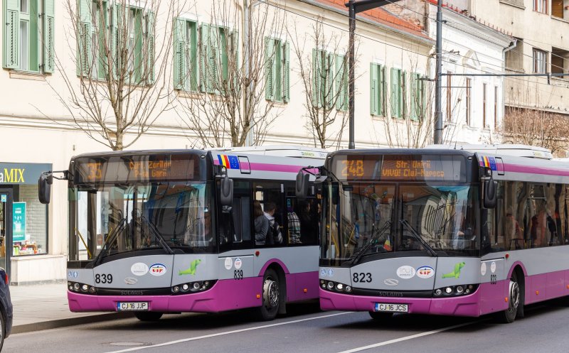 Mai multe autobuze și troleibuze pe câteva linii din Cluj-Napoca
