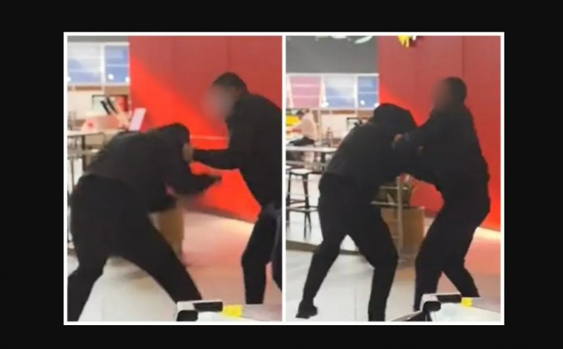 S-au împărțit pumni la VIVO Cluj / Nimeni nu a intervenit să oprească bătaia, dar unii au filmat-o... :(