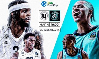 U-BT Cluj-Napoca vs BC Wolves Vilnius. Ce echipă are cele mai bune statistici în grupele EuroCup