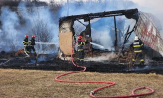 Flăcările mistuie Clujul! Incendiile de vegetație fac ravagii, pun în pericol case și cabane