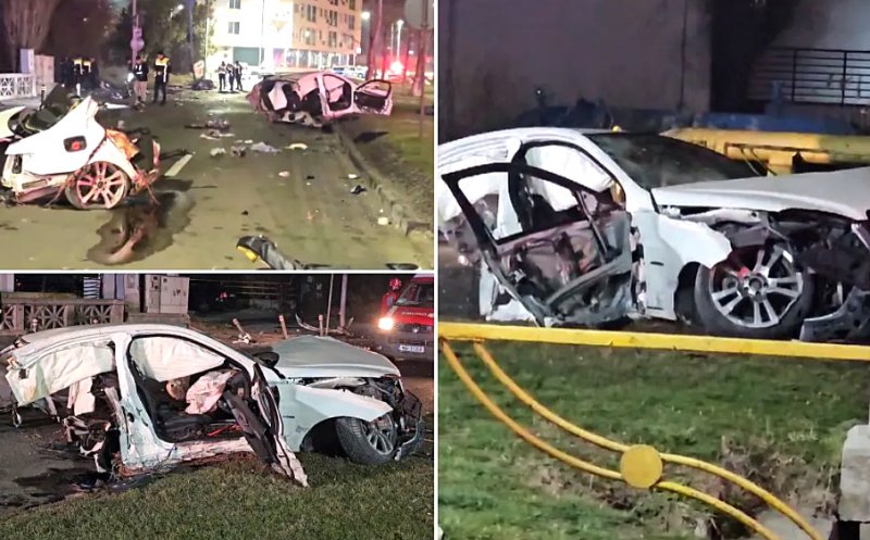 VITEZA UCIDE! Accident cumplit cu un MORT şi alte victime rănite grav / Efectiv a rupt maşina în 2 cu tot cu stâlpul de curent