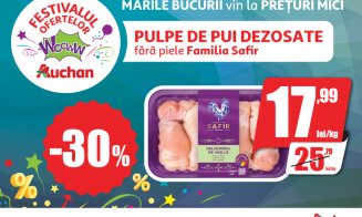 Prețuri incredibile la Auchan! Festivalul Ofertelor Wooww continuă cu reduceri uimitoare! 