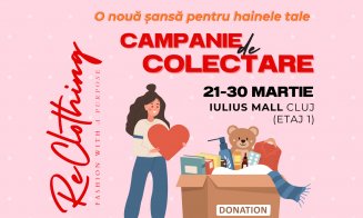 Dă o nouă viață hainelor tale! ReClothing revine în Iulius Mall Cluj cu o nouă ediție a campaniei de colectare și a târgului caritabil