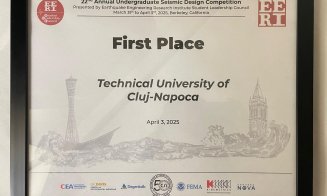 Studenții clujeni de la UTCN, locul 1 la o competiție internațională de design seismic din SUA