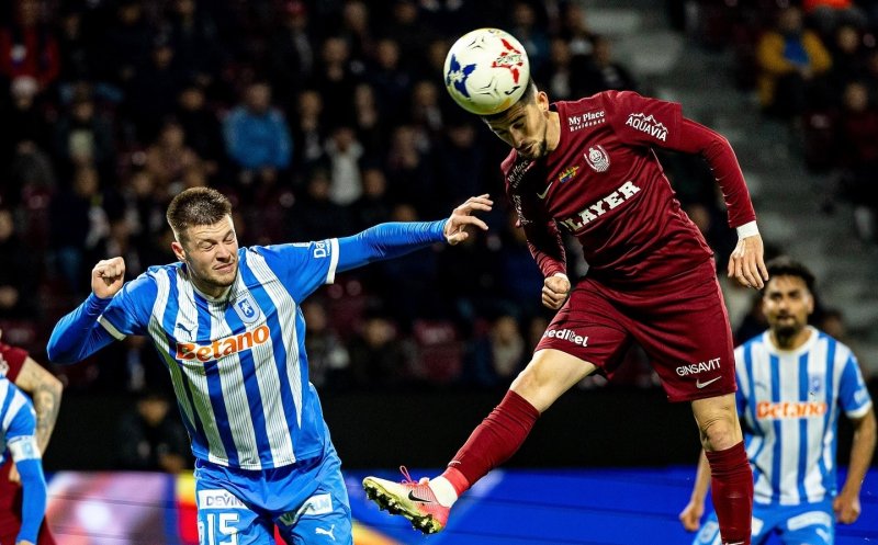 Meci cu repetiție între CFR și CS U Craiova. După duelul din Cupă, clujenii și oltenii se întâlnesc azi în Superligă