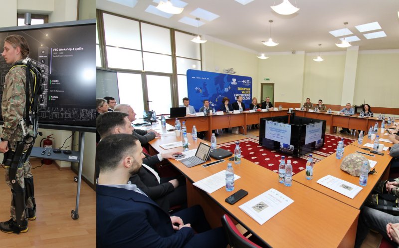 MAN-X, primul exoschelet de augmentare umană din România, realizat în cadrul unui proiect coordonat de Universitatea Tehnică din Cluj-Napoca