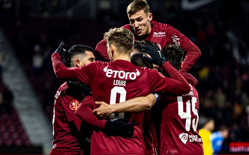 Victorie cu repetiție pentru CFR Cluj. "Feroviarii" au învins din nou CS U Craiova