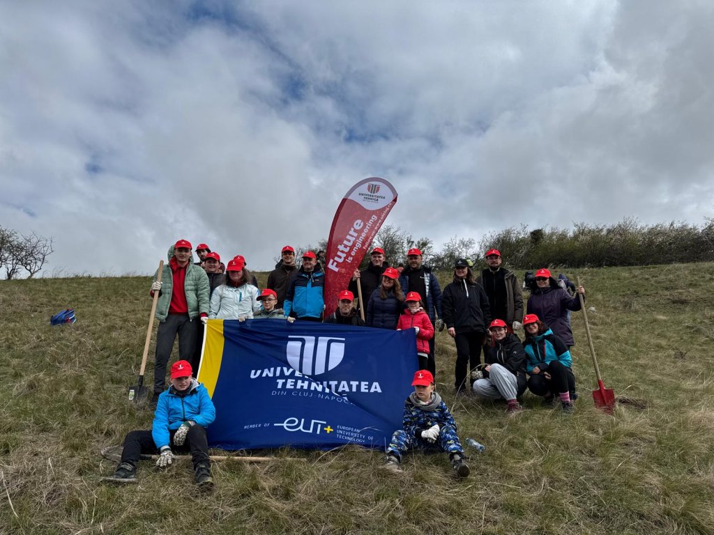 Universitatea Tehnică din Cluj-Napoca, prezentă la acțiunea de împădurire organizată în Apahida