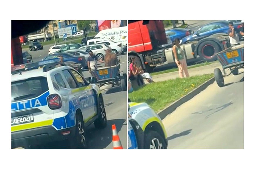 Pensionar de 85 de ani lovit pe trecerea de pietoni de un tânăr de 19 ani care gonea cu căruţa prin oraş