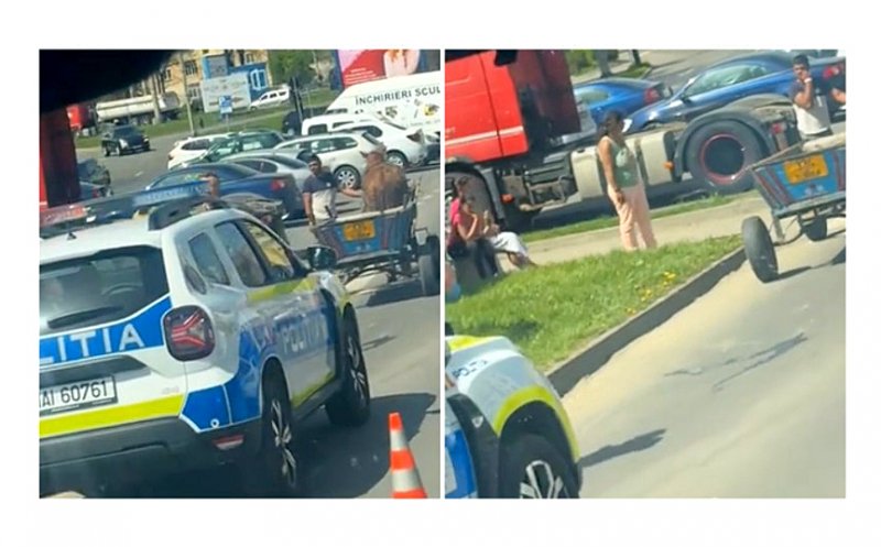 Pensionar de 85 de ani lovit pe trecerea de pietoni de un tânăr de 19 ani care gonea cu căruţa prin oraş
