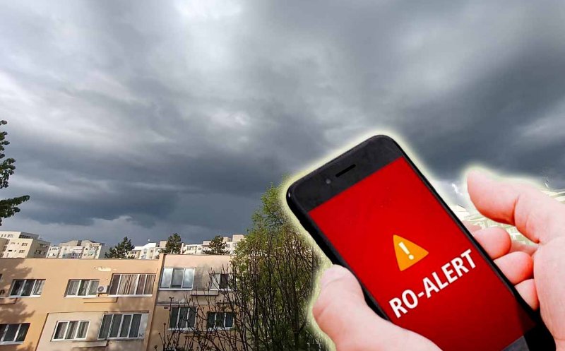 Mesaj RO-ALERT: Cod portocaliu de vreme rea în 12 localități din județul Cluj
