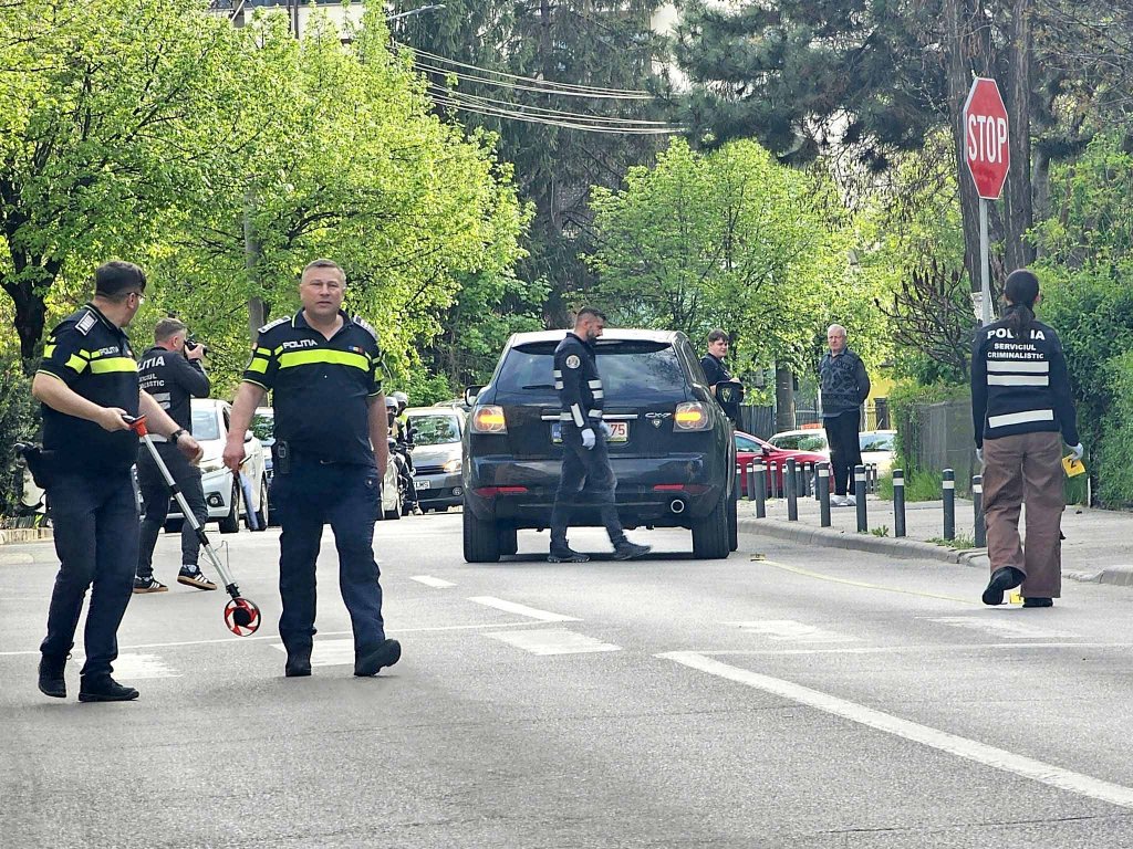 Pieton lovit pe trecere în Cluj-Napoca / Serviciul Criminalistic, la măsurători