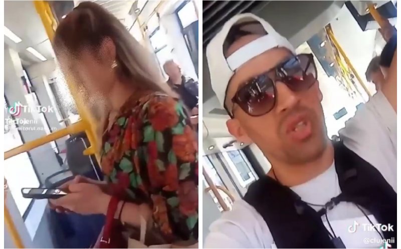 Scenă revoltătoare într-un tramvai din Cluj: Tânără hărțuită și insultată de un bărbat. "Mamă, ce bună ești! Să-mi bag p**a"