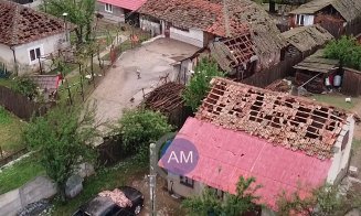 Sat distrus de grindină: 220 de locuințe arată ca după bombardamente