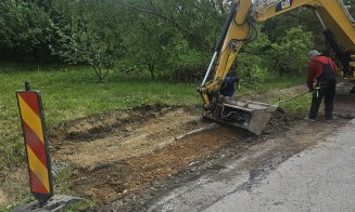 Start reparațiilor pe un drum județean care duce la Cheile Turzii
