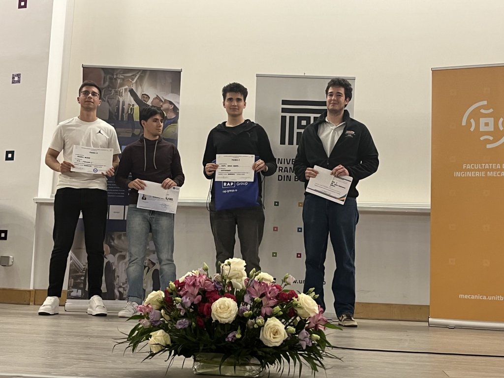 Studenții Universității Tehnice din Cluj-Napoca obțin rezultate remarcabile la Concursul Național Studențesc de Mecanică 2025