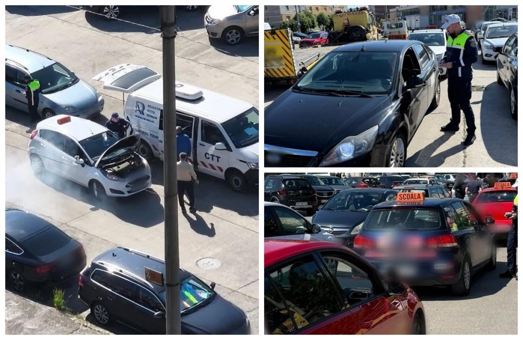 Instructorii auto din Cluj, trași pe dreapta de polițiști. Ce nereguli au fost descoperite