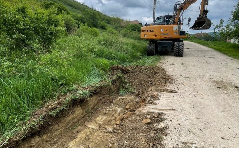 Un nou drum județean din Cluj a intrat în reparații. Lucrările durează 6 luni