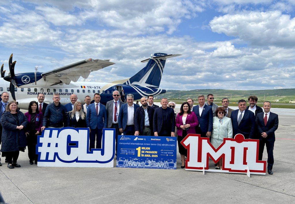 Pasagerul 1 milion pe Aeroportul Cluj în 2025 are Capitala Transilvaniei „în suflet”. Ce premiu a primit