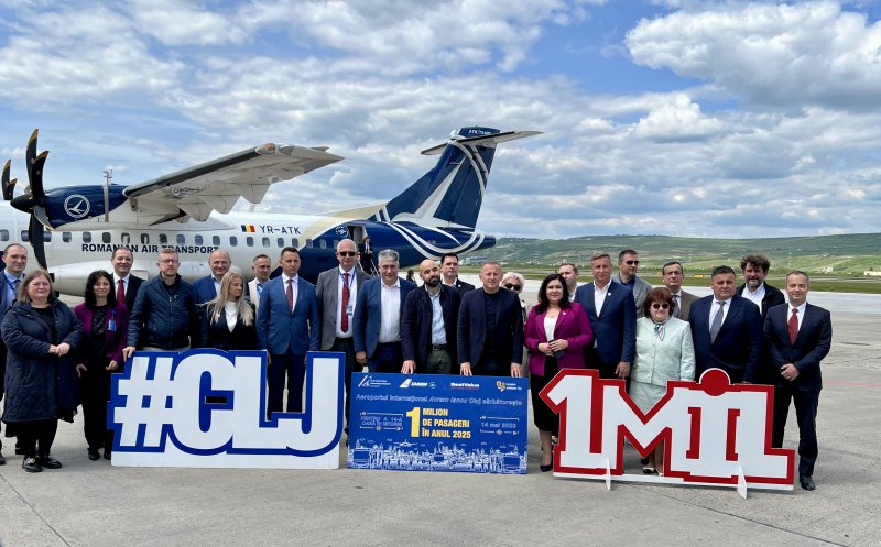 Pasagerul 1 milion pe Aeroportul Cluj în 2025 are Capitala Transilvaniei „în suflet”. Ce premiu a primit