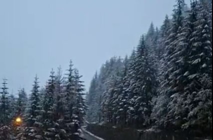 Iarna revine la munte. Strat de zăpadă de 16 cm la Bâlea Lac