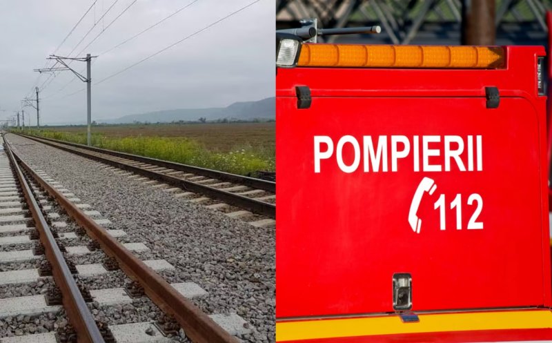 Furtuna a făcut prăpăd într-un oraș din Cluj, în ziua alegerilor: Grindină, acoperiș prăbușit pe calea ferată, tren blocat și pasageri pe jos