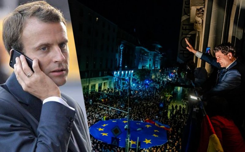 Mesajul în limba română transmis de Emannuel Macron președintelui ales al României