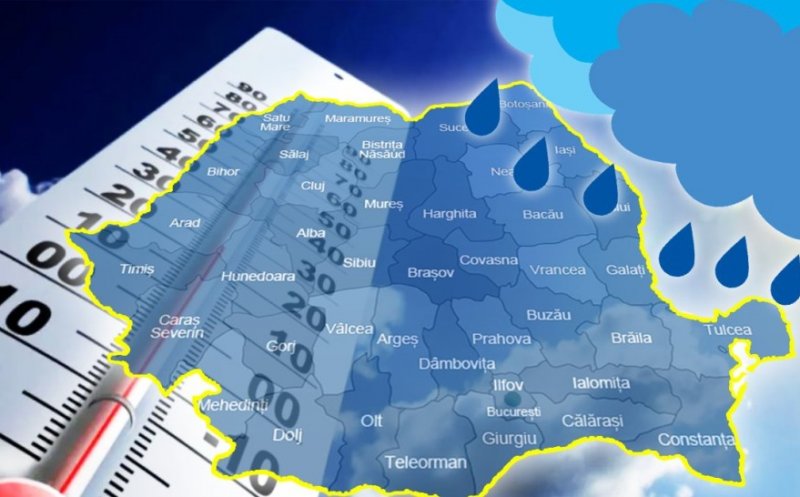 Vreme rece, vânt și ploi și marți