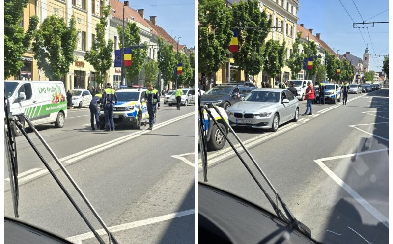 Accident în centrul Clujului: Pieton beat criță, lovit de mașină în timp ce traversa neregulamentar