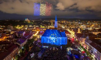 Cel mai mare spectacol de drone din istoria Clujului a avut loc sâmbătă seară