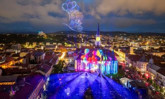 Cel mai mare spectacol de drone din istoria Clujului a avut loc sâmbătă seară