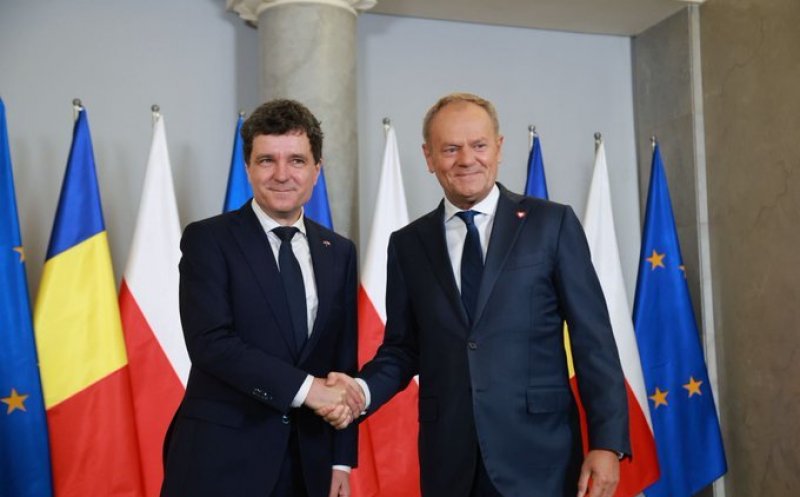 Prima vizită externă pentru președintele Nicușor Dan. S-a întâlnit cu premierul Poloniei