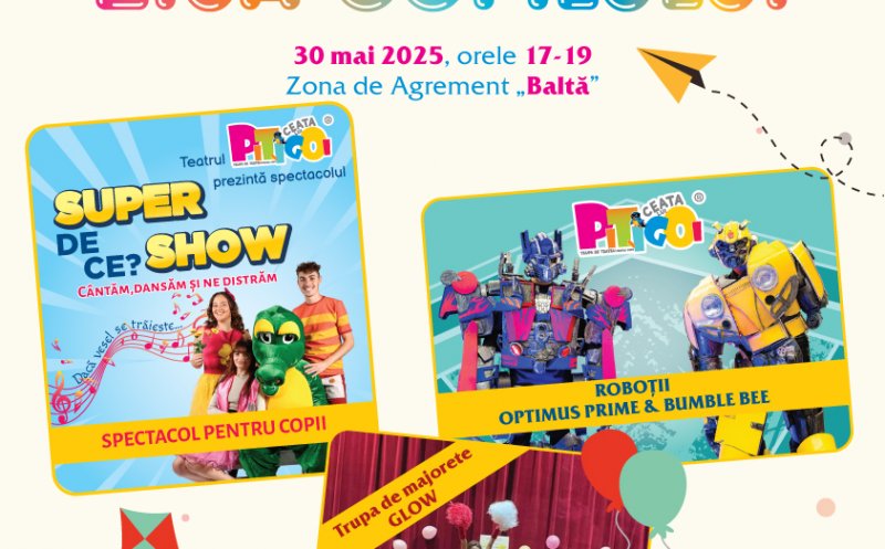 Teatru de păpuși, magie și spectacole, la un eveniment dedicat copiilor din Dej