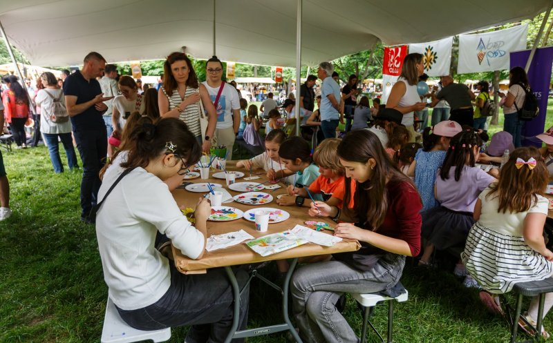 Copiii s-au distrat de 1 iunie în Parcul Central din Cluj-Napoca. La ce activități au participat