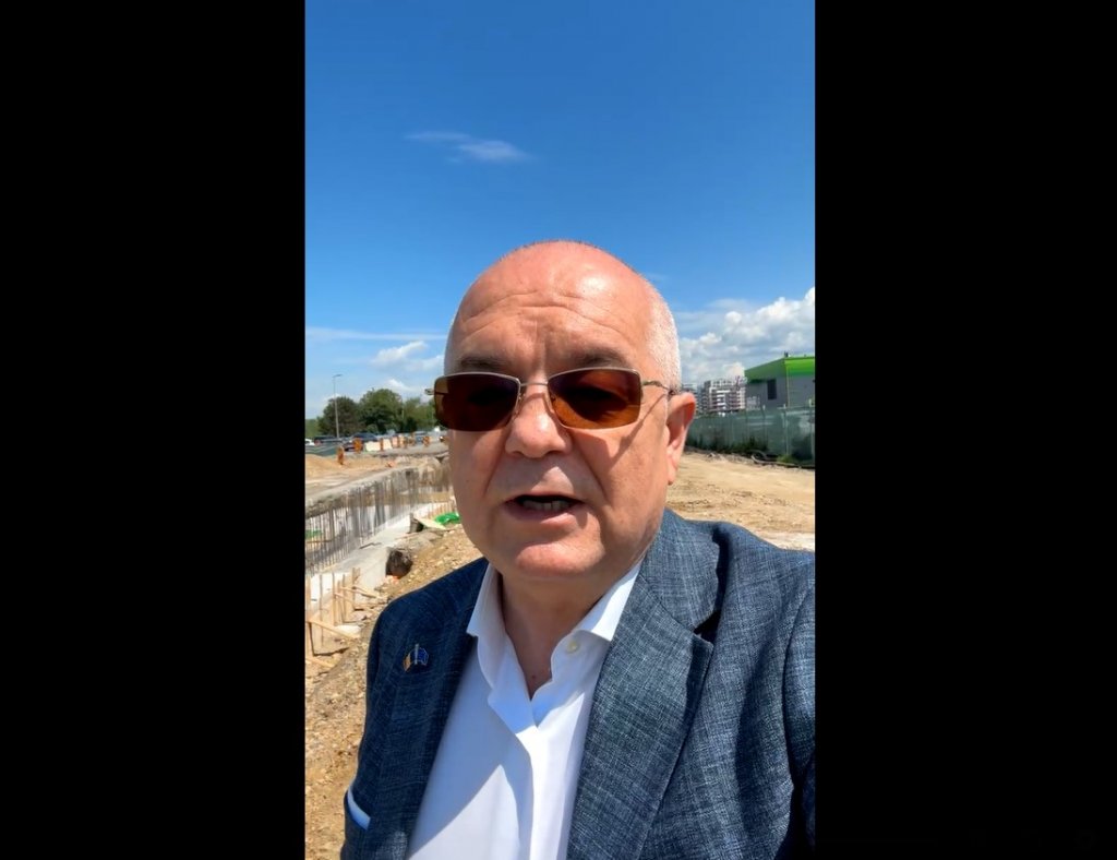 Întârzieri pe șantierul centurii metropolitane, Cluj-Florești. Boc, de pe șantier: ''La Cluj nu merge, ori vă faceți treaba ori avem probleme''
