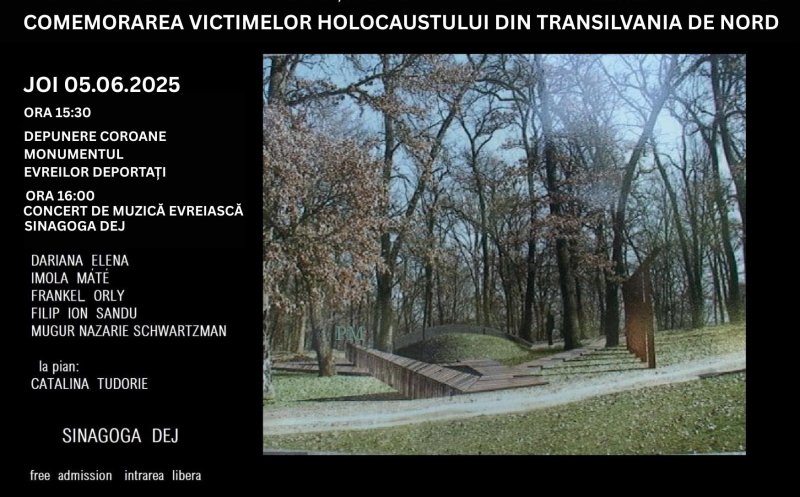 Victimele Holocaustului din Nordul Transilvaniei vor fi comemorate la Dej