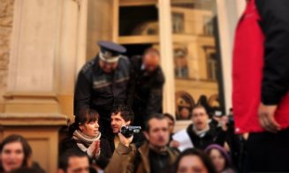 Imagini rare cu Nicușor Dan și Mirabela, la un protest din Cluj-Napoca, în urmă cu aproape 14 ani