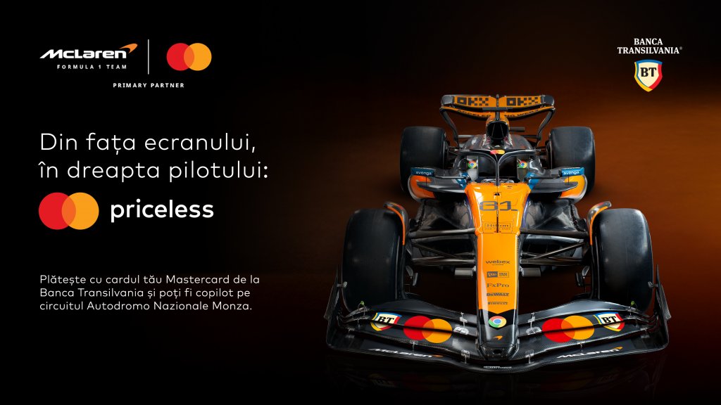 Ești client BT? Vezi cum poți câștiga experiențe exclusive cu Echipa McLaren Formula 1 la Marele Premiu al Italiei Pirelli 2025