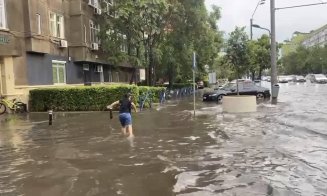 Dezastru în București după furtună: Autobuze inundate, copaci doborâți și zeci de mașini avariate