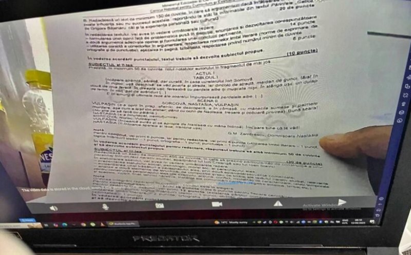 Suspiciuni la Cluj: subiectele primite la BAC la Română ar fi ajuns pe net, "scăpate" dintr-un centru de examen din județ